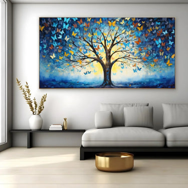 Quadro Stampa su Tela Delicato di Farfalle - CupidoDesign