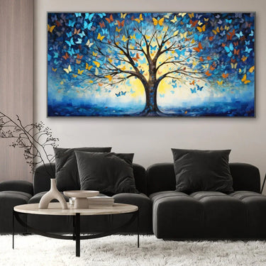 Quadro Stampa su Tela Delicato di Farfalle - CupidoDesign