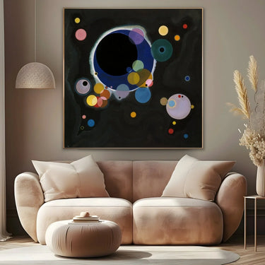 Quadro Stampa su Tela Diversi Cerchi, Wassily Kandinsky - CupidoDesign