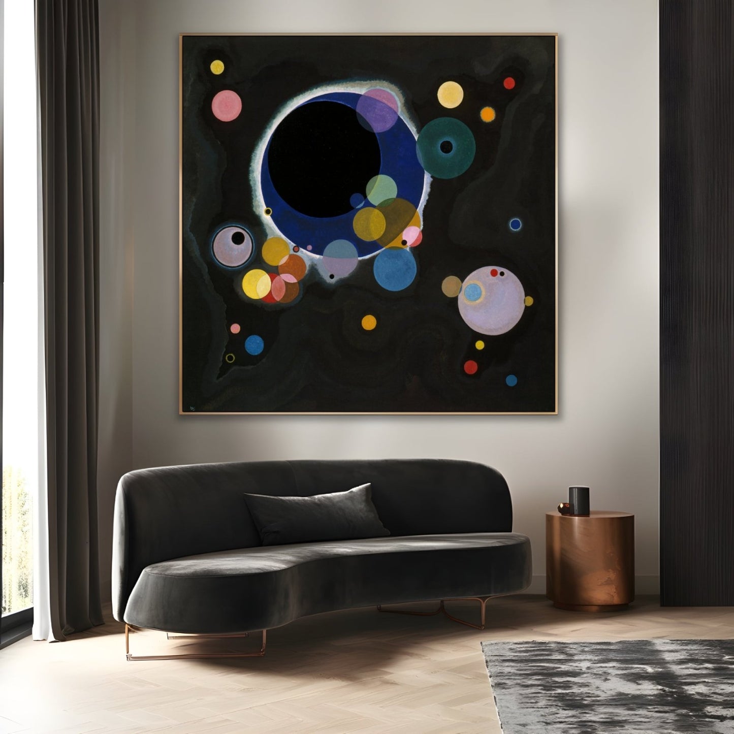 Cercuri diferite - Wassily Kandinsky