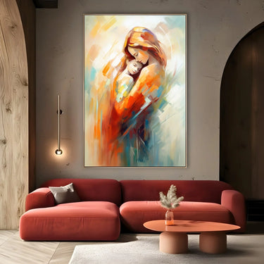 Quadro Stampa su Tela Dolce abbraccio - CupidoDesign