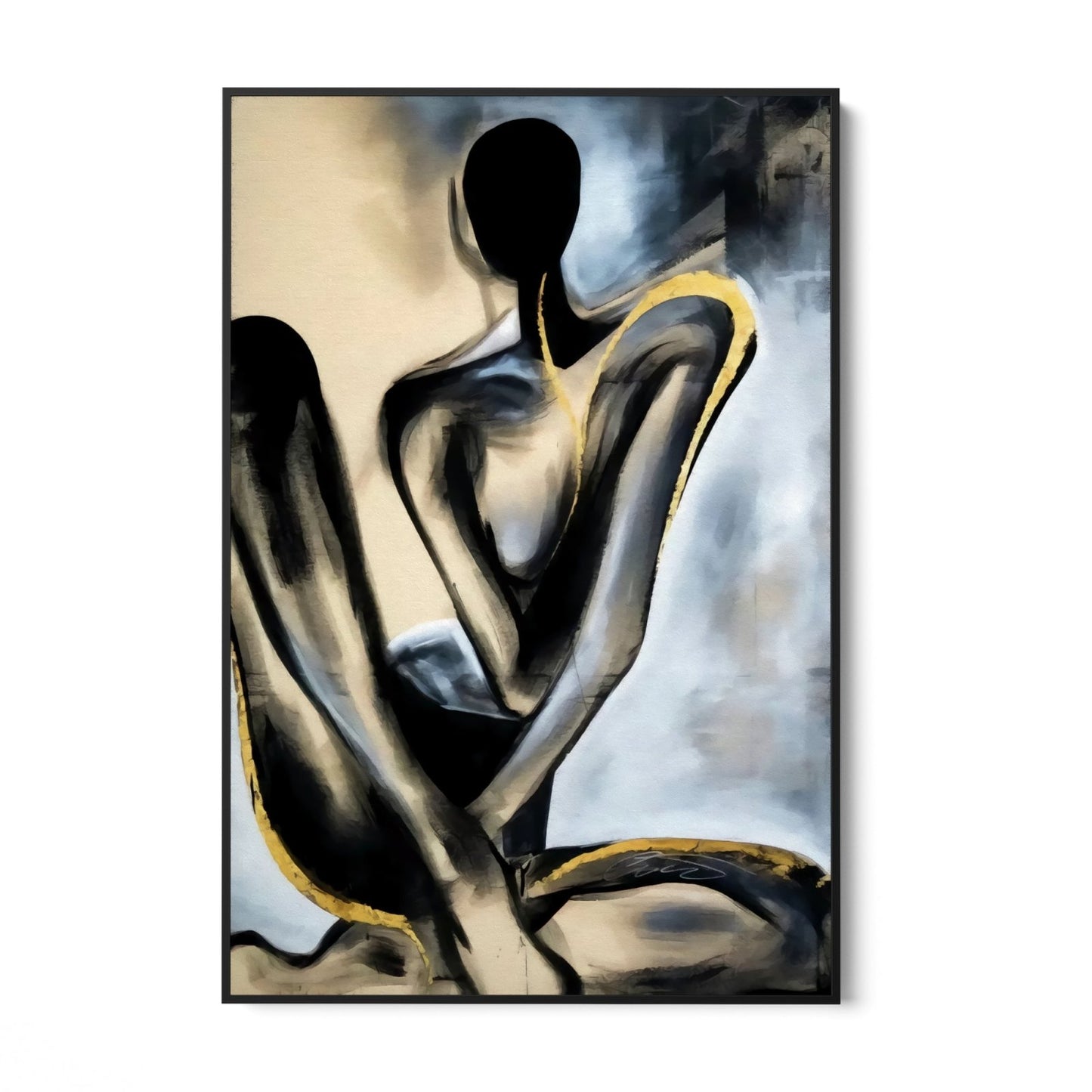 Abstract Woman 80x120cm With Black Frame