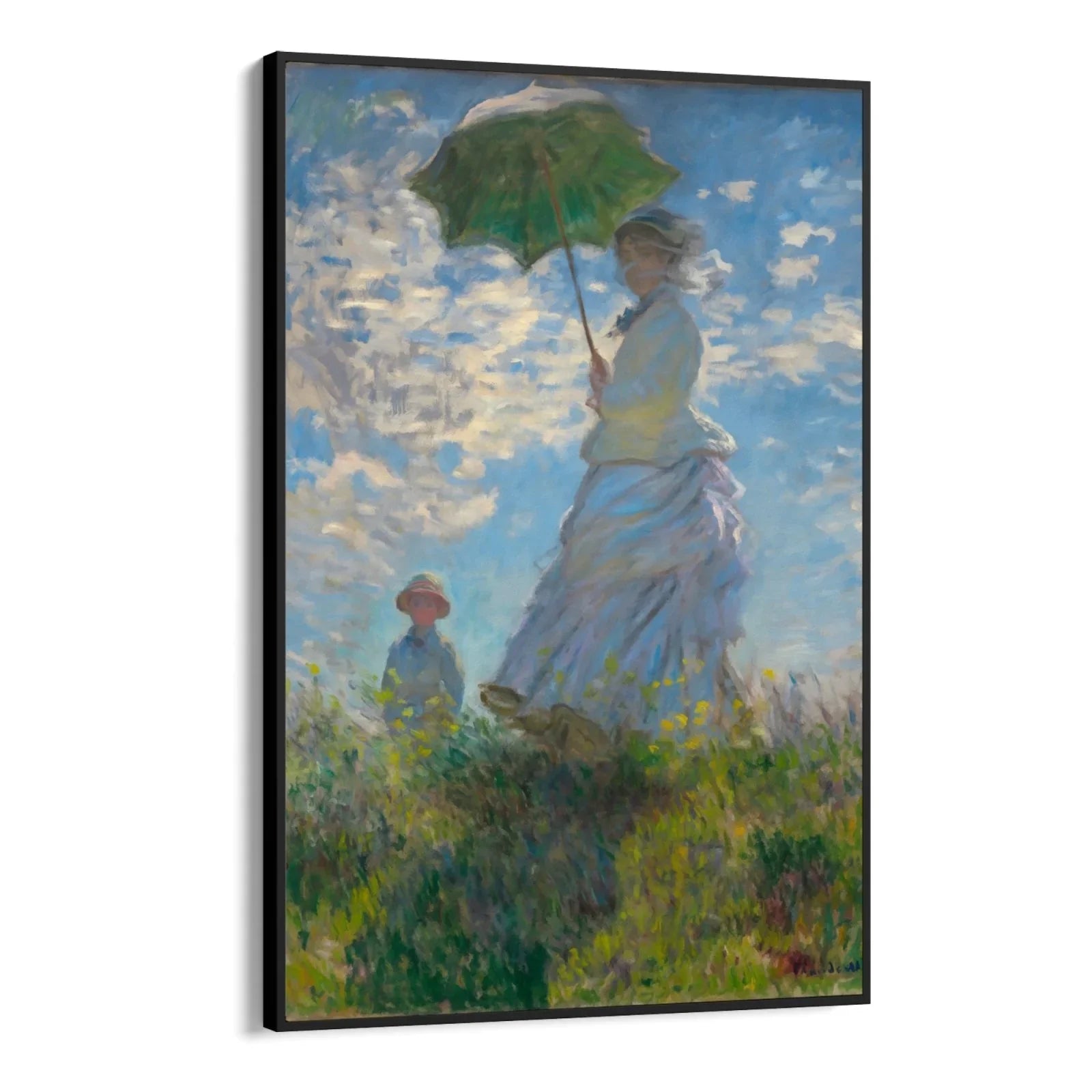 Quadro Stampa su Tela Donna con un ombrellone, Claude Monet - CupidoDesign