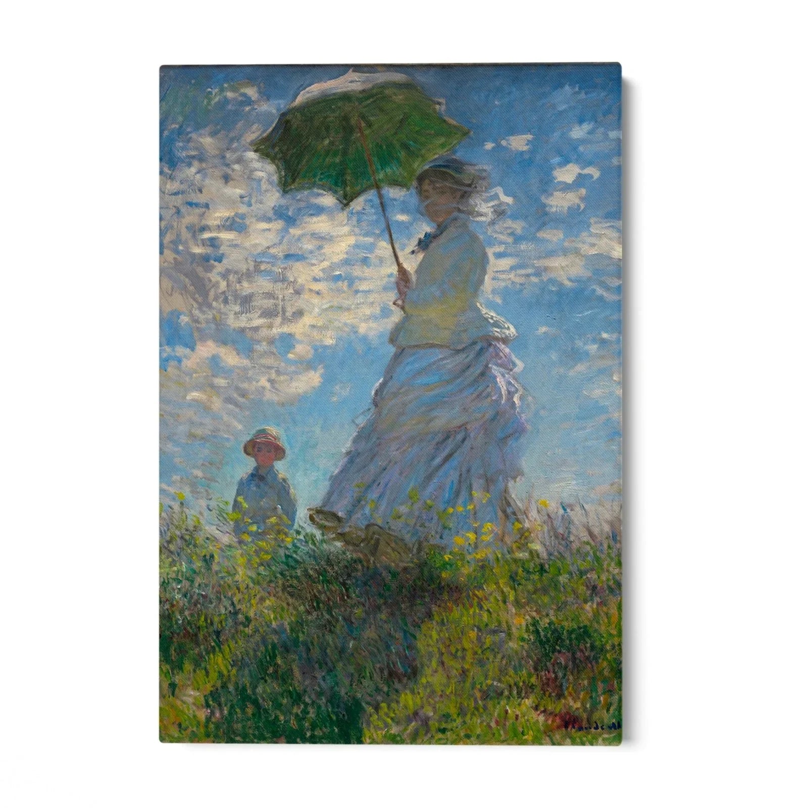 Quadro Stampa su Tela Donna con un ombrellone, Claude Monet - CupidoDesign