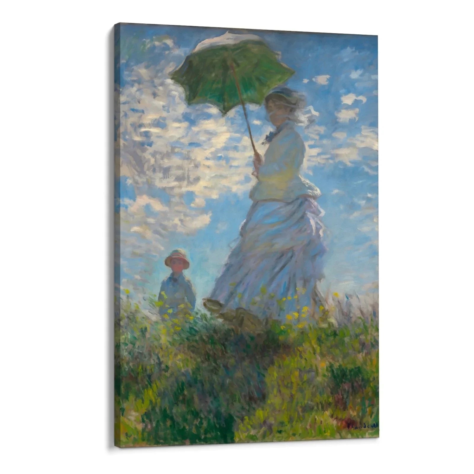 Quadro Stampa su Tela Donna con un ombrellone, Claude Monet - CupidoDesign