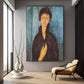 Quadro Stampa su Tela Donna dagli occhi azzurri, Amedeo Modigliani - CupidoDesign