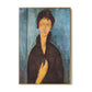 Quadro Stampa su Tela Donna dagli occhi azzurri, Amedeo Modigliani - CupidoDesign