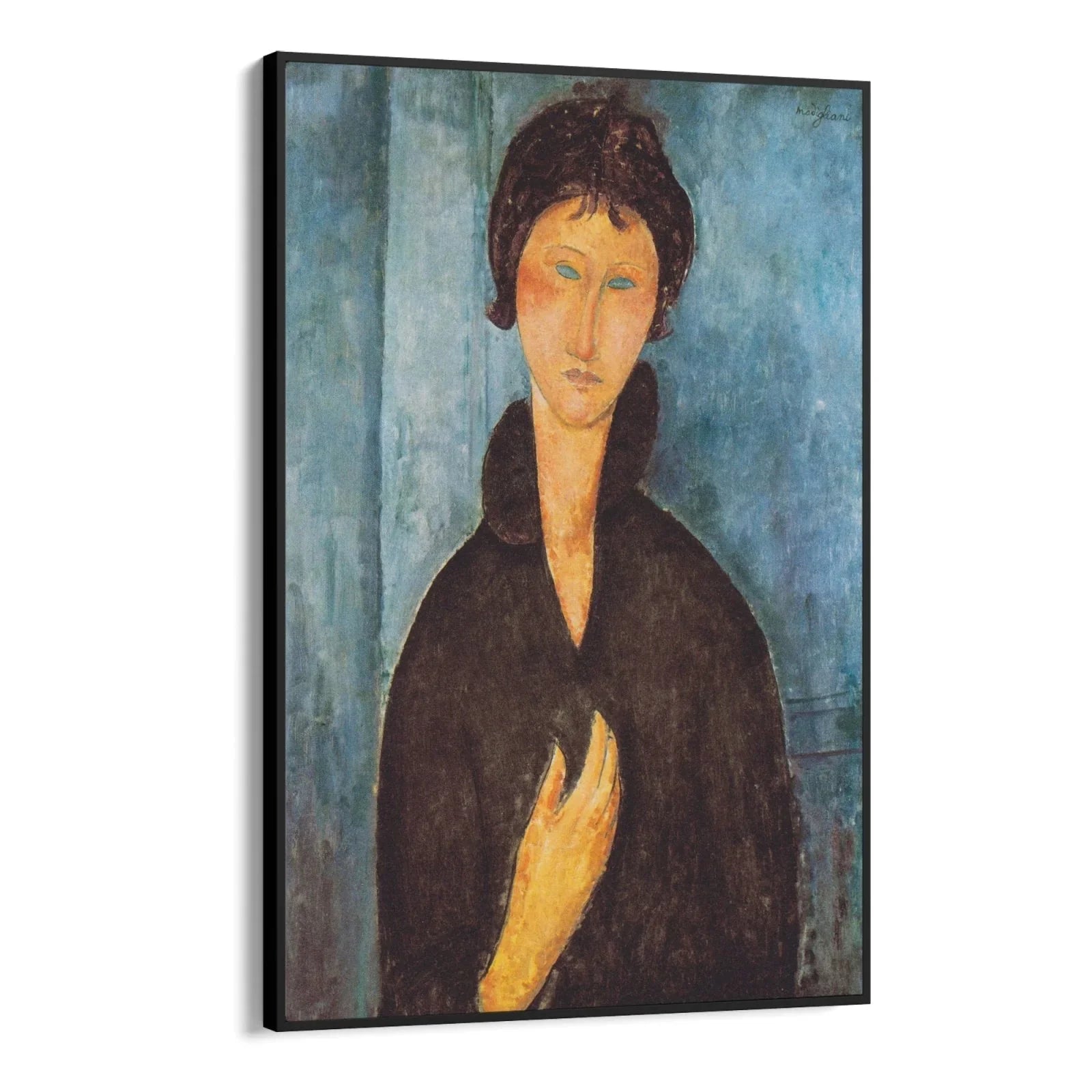 Quadro Stampa su Tela Donna dagli occhi azzurri, Amedeo Modigliani - CupidoDesign