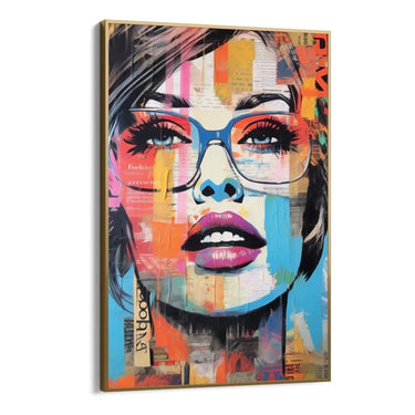 Quadro Stampa su Tela Donna Graffiti - CupidoDesign