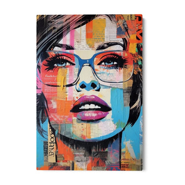Quadro Stampa su Tela Donna Graffiti - CupidoDesign