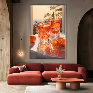 Quadro Stampa su Tela Due brindisi - CupidoDesign