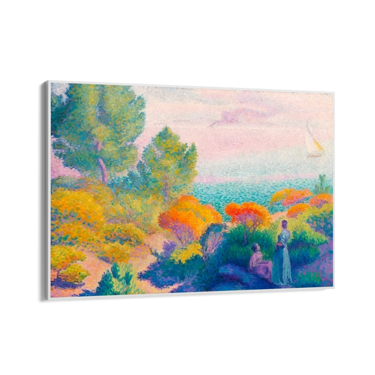 Δύο γυναίκες στην ακτή της Μεσογείου, Henri Edmond Cross (1896)