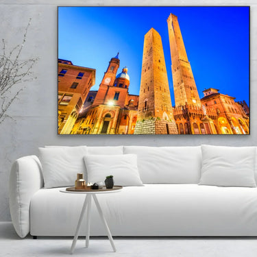 Quadro Stampa su Tela Due Torri, Bologna - CupidoDesign