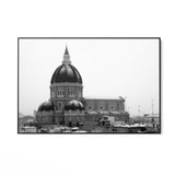 Snow-covered cathedral