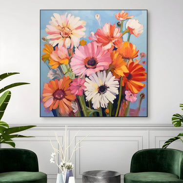 Quadro Stampa su Tela Echi di Fiori Selvaggi - CupidoDesign