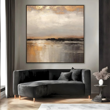 Quadro Stampa su Tela Eclissi dorata - CupidoDesign