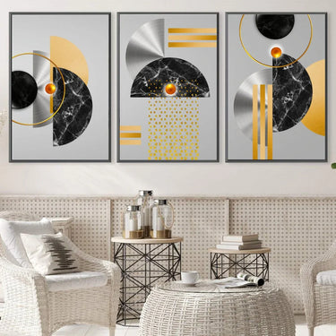 Quadro Stampa su Tela Eclissi Geometriche - CupidoDesign