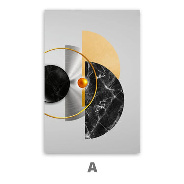 Quadro Stampa su Tela Eclissi Geometriche - CupidoDesign