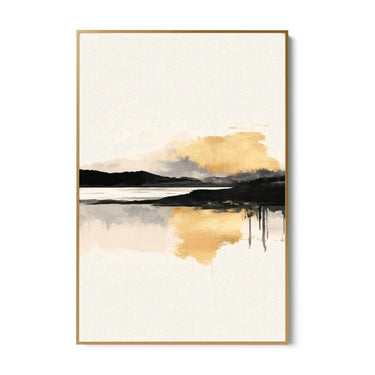 Quadro Stampa su Tela Effusioni Dorate - CupidoDesign
