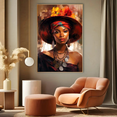 Quadro Stampa su Tela Eleganza Africana - CupidoDesign