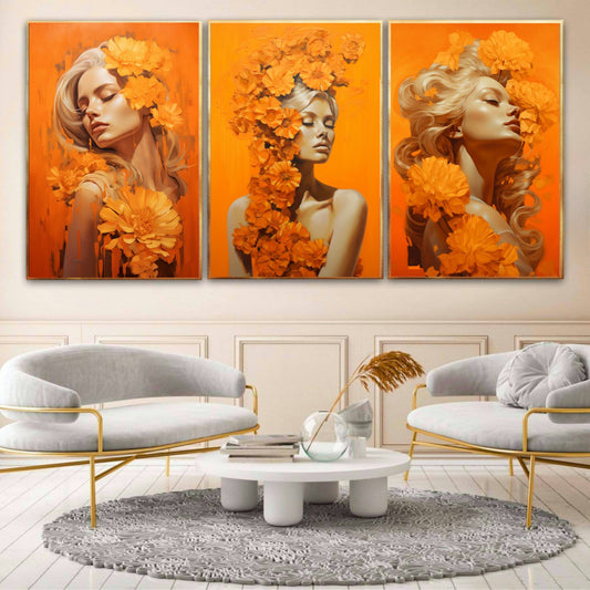 Orangefarbene Eleganz