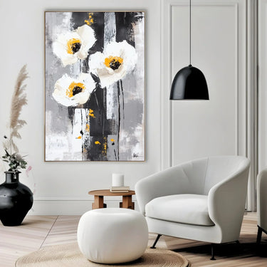 Quadro Stampa su Tela Eleganza Bianca - CupidoDesign