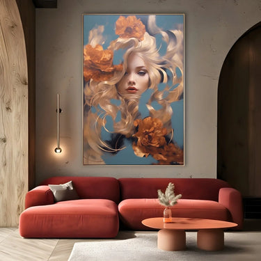Quadro Stampa su Tela Eleganza fiorita - CupidoDesign