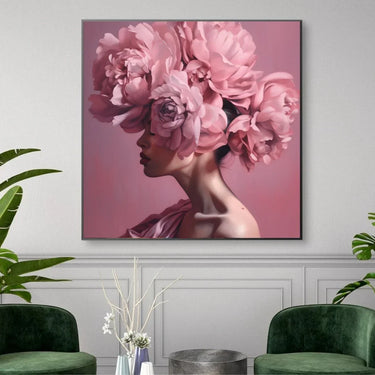 Quadro Stampa su Tela Eleganza Rosa - CupidoDesign