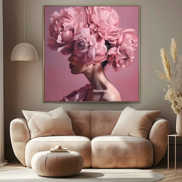 Quadro Stampa su Tela Eleganza Rosa - CupidoDesign