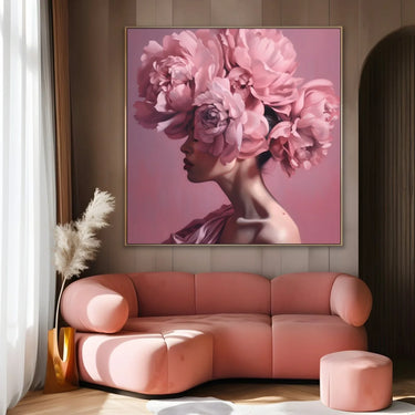 Quadro Stampa su Tela Eleganza Rosa - CupidoDesign