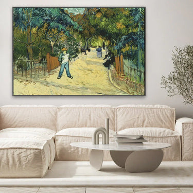 Quadro Stampa su Tela Entrance to the Public Gardens in Arle, Vincent Van Gogh - CupidoDesign