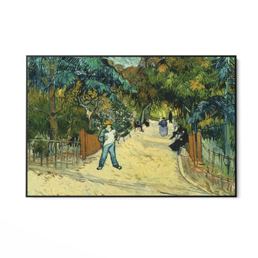 Quadro Stampa su Tela Entrance to the Public Gardens in Arle, Vincent Van Gogh - CupidoDesign