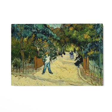 Quadro Stampa su Tela Entrance to the Public Gardens in Arle, Vincent Van Gogh - CupidoDesign