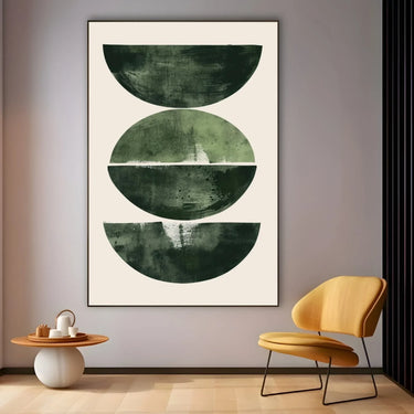 Quadro Stampa su Tela Equilibrio in Verde - CupidoDesign