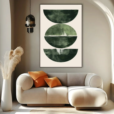 Quadro Stampa su Tela Equilibrio in Verde - CupidoDesign