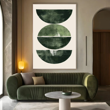 Quadro Stampa su Tela Equilibrio in Verde - CupidoDesign