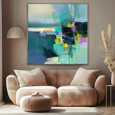 Quadro Stampa su Tela Equilibrio Verde - CupidoDesign
