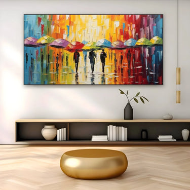 Quadro Stampa su Tela Esplorando L'Arcobaleno - CupidoDesign