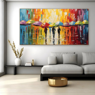 Quadro Stampa su Tela Esplorando L'Arcobaleno - CupidoDesign