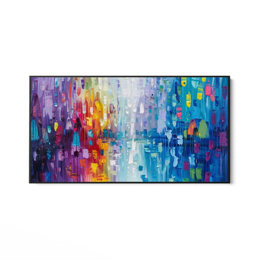 Quadro Stampa su Tela Esplosione di Arcobaleno - CupidoDesign