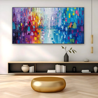 Quadro Stampa su Tela Esplosione di Arcobaleno - CupidoDesign