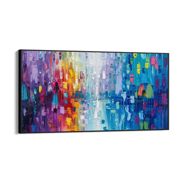 Quadro Stampa su Tela Esplosione di Arcobaleno - CupidoDesign