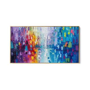 Quadro Stampa su Tela Esplosione di Arcobaleno - CupidoDesign