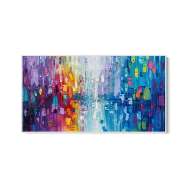 Quadro Stampa su Tela Esplosione di Arcobaleno - CupidoDesign
