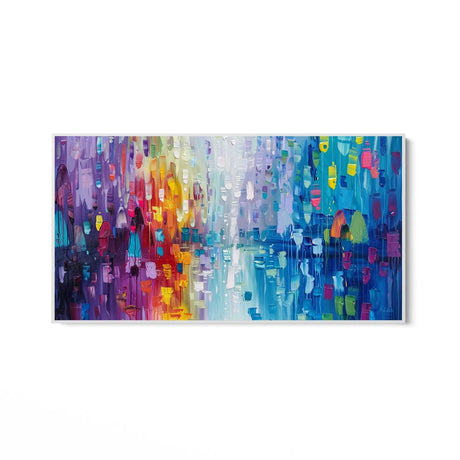 Quadro Stampa su Tela Esplosione di Arcobaleno - CupidoDesign