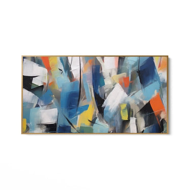 Quadro Stampa su Tela Esplosione di blu - CupidoDesign