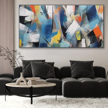 Quadro Stampa su Tela Esplosione di blu - CupidoDesign