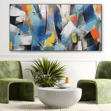 Quadro Stampa su Tela Esplosione di blu - CupidoDesign