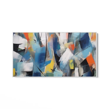 Quadro Stampa su Tela Esplosione di blu - CupidoDesign