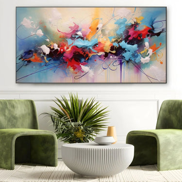 Quadro Stampa su Tela Esplosione di colori - CupidoDesign